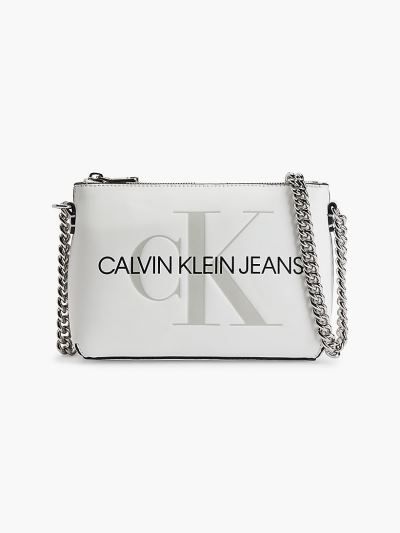 Calvin Klein Táskák & Kiegészítők HU218115 | Calvin Klein Faux Bőr Női Crossbody Táska Világos Fehér